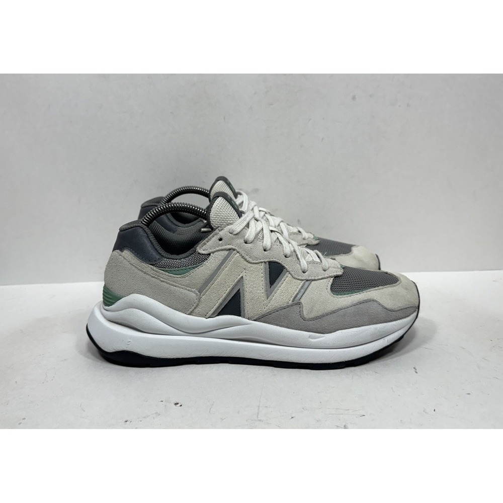 New Balance FIGS x 57/40 Gray White Green Men's Sz 8 Sneaker Suede Mesh U5740IJ2